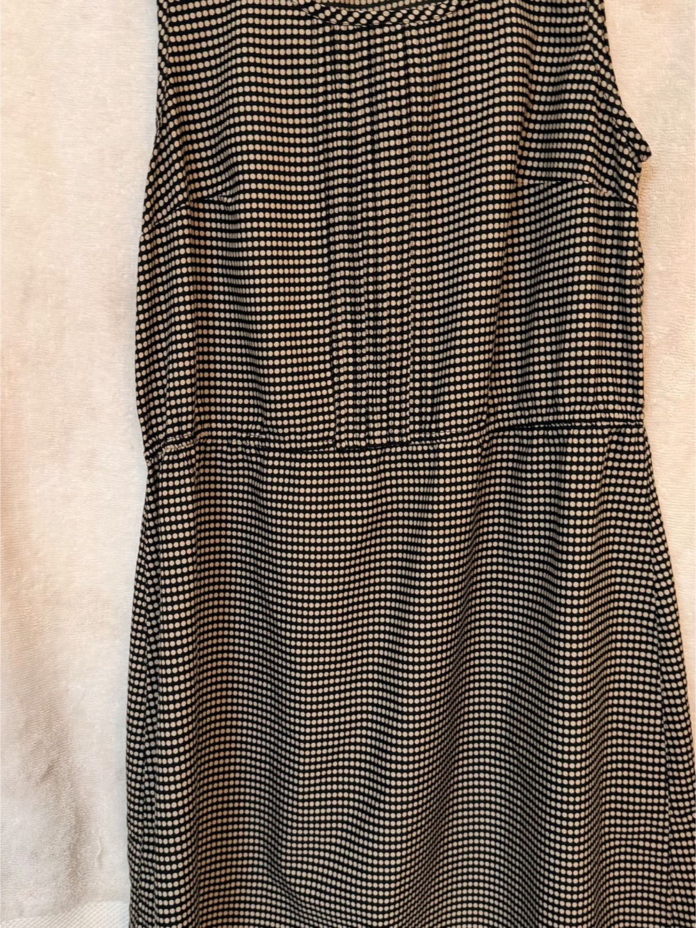 Mango Black and White Polka Dot Sleeveless Dress